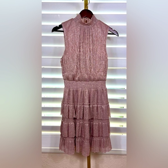 Flirty Tiered Cocktail Dress Sz Small by MSK - Picture 2 of 5